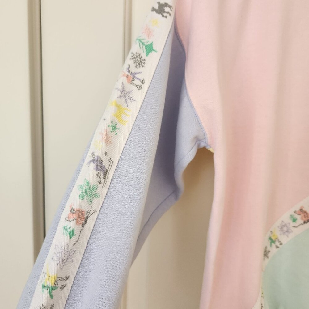 Vintage Magnet Pastel Colorblock Crewneck Sweatshirt Ski Winter Cabincore Cute - Picture 4 of 11
